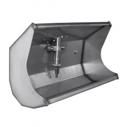 Cazoleta engorde inox A-26 plus 320 con brida (sin tubo ni chupete)