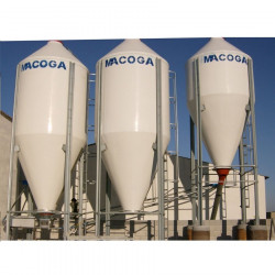 Silo poliéster 2,50 de 11,90 M3 7.200-7700 kg. 3 patas
