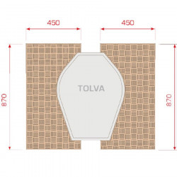 Protección polímero tolva erra asimétrica derecha