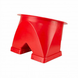 Cono silo doble reversible rojo con arandela