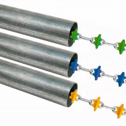 Cadena arrastre zincada para tubo de diámetro 45/50