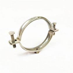 Abrazadera inox. 75 mm para tornillo