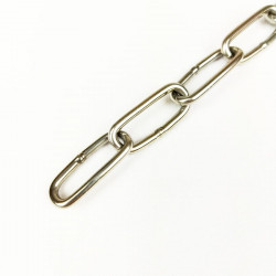 Cadena inox. 3 mm DIN 763 (eslabón largo) m/l