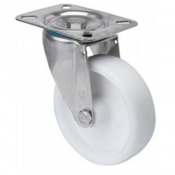 Rueda gir 10zvli80-ut80 pol inox blanco