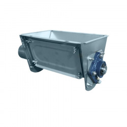 Cajetín inox 75 de 1 salida con eje