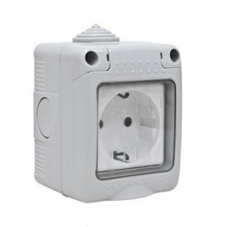 Base luz schuko estanca serie 34