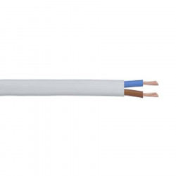 Manguera plana blanca 2x1mm 25 mts