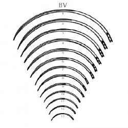 Aguja de sutura BV Nº2 (12 uds)