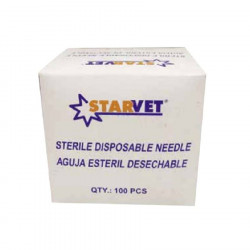 Aguja desechable estéril starvet 40x1,2 (100 uds)