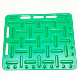 Barrera plástico asas sujeción 96x76 cm verde