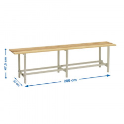 Banco de vestuario simonlocker wood bench 2000
