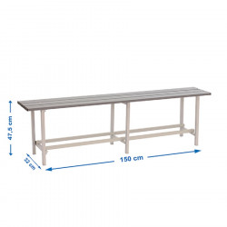 Banco de vestuario simonlocker metal bench 1500