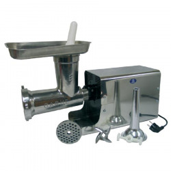 Picadora-embutidora eléctrica inox con cabezal 32 desmontable de inox motor 1,5HP