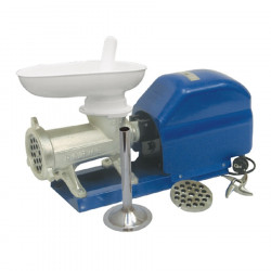 Picadora-embutidora eléctrica con cabezal 32 de hierro fundido motor 2HP 60rpm con boca ovalada
