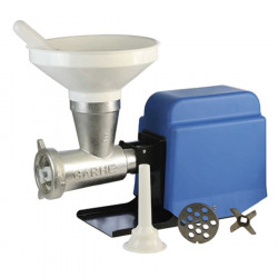 Picadora-embutidora eléctrica con cabezal 22 desmontable de hierro fundido motor 1,5HP