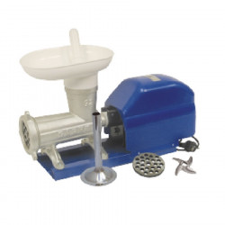 Picadora-embutidora eléctrica con cabezal 32 de hierro fundido motor 2HP 120rpm con boca ancha
