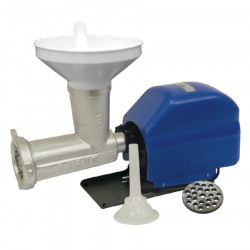 Picadora-embutidora eléctrica con cabezal 32 desmontable de hierro fundido motor 2HP 120rpm