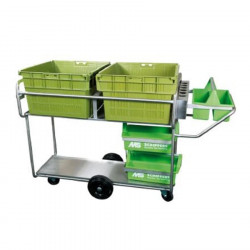 Carro de tratamiento modelo bajo, completo