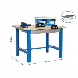 Mesa de trabajo simonwork BT6 plywood box 1500