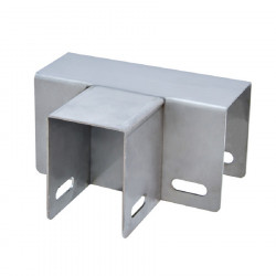 Anclaje "T" inox para polipropileno 50 mm