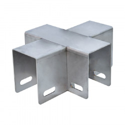 Anclaje "X" inox para polipropileno 50 mm