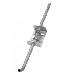 Tubo 1/2" M/H de 650mm con regulación de altura (Tubo y muelle inox, placa galvanizada)