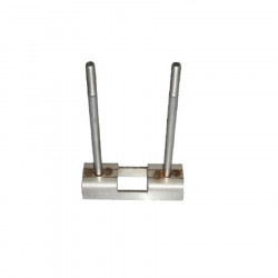 Soporte inox "U" 2 varillas para pletina metálica