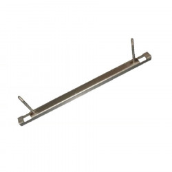 Soporte inox "U" 2 varillas para pletina 800