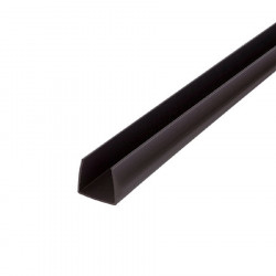 Perfil "U" pvc gris 50 MM