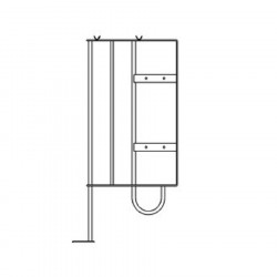 Semibox corto-420x1000mm hierro macizo