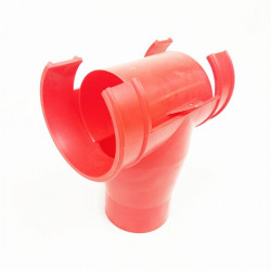 Boca caída/"T" abierta con cierre diámetro 125 (tubo bajante de 90MM)- Outlet