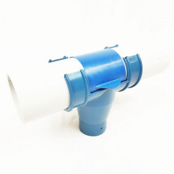 Boca caída/"T" abierta con cierre diámetro 90 (tubo bajante de 75 y 63MM)- Outlet