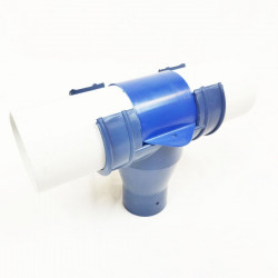 Boca caída/"T" abierta con cierre diámetro 75 (tubo bajante de 63MM)- Outlet