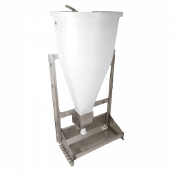 Tolva Porinox simple pendular inox P500 sin agua



