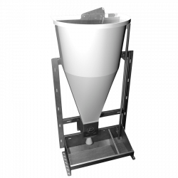 Tolva Porinox simple pendular inox P501 con agua




