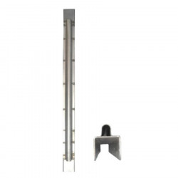 Poste inox 35mm para pasador lateral
