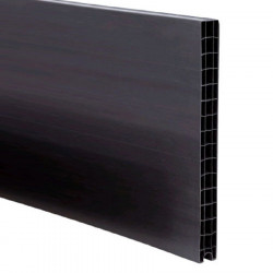 Panel pvc gris 50 mm de 500 mm liso/hembra