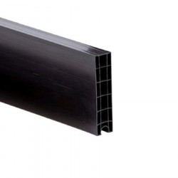 Panel pvc gris 50 mm de 200 mm liso/hembra