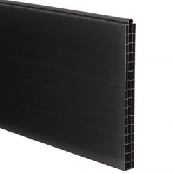 Panel pvc gris 50 mm de 500 mm liso/macho