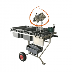 Carro-mesa para tratamiento de lechones inox (no incluye el potro, ni corta colas)