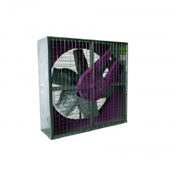 Ventilador gran caudal malla+malla con marco galvanizado y aspas inox