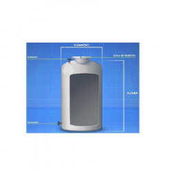 Depósito cilíndrico poliéster vertical