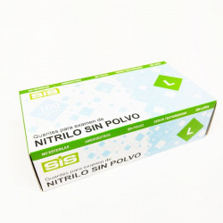 Guante nitrilo s/polvo SIS 100uds