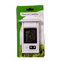 Termómetro ambiente max-min plástico con botón