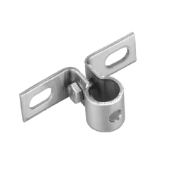 Fijación inox 3mm con tornillo para tubo de 1/2"