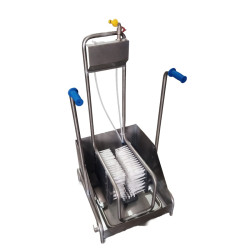 Limpiabotas inox mod. Premium con desagüe