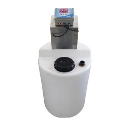 Conjunto depósito mezclador 120 litros con temporizador y motor 60 w - 220 v