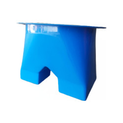 Cono silo doble reversible fibra con arandela azul
