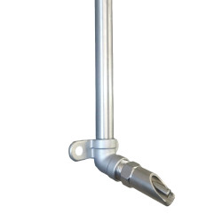 Conjunto inox. completo chupete teja con tubo de bajante de 1,20 y soporte colocación