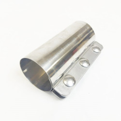 Unión/empalme tubo 60 mm en inox sin goma